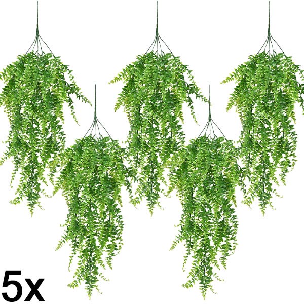 5x Felce artificiale sospesa (80 cm) | FERNY