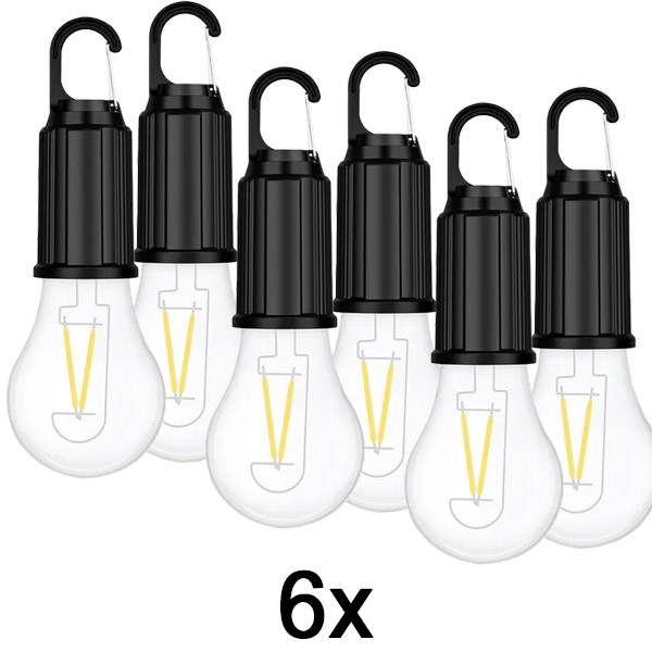 3x Lampadine Ricaricabili Wireless (Set da 2, fino a 8 ore) | LUMINKA