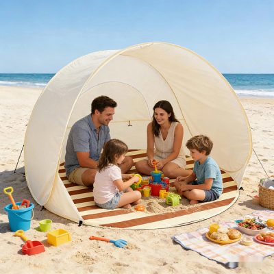 Tenda da Spiaggia Pop-Up - Riparo Solare UPF50+, 120x120x100 cm | POPYTENT